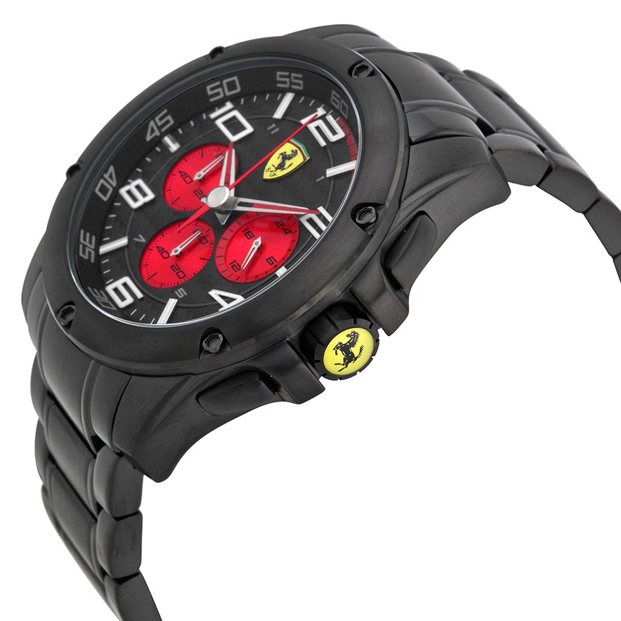 IMG_9085 Ferrari 830037 Mens Quartz Black Ion-plated Stainless Steel Replica 2