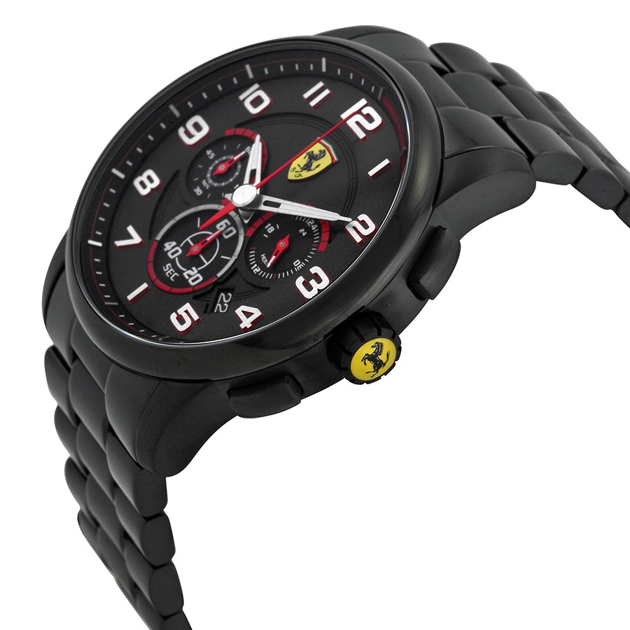 IMG_9085 Ferrari 830054 Mens Quartz Black Ion-plated Stainless Steel Replica 2