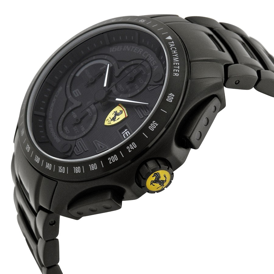IMG_9085 Ferrari 830087 Mens Quartz Black Ion-plated Stainless Steel Replica 2