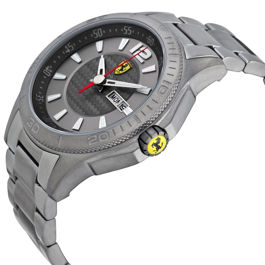 IMG_9085 Ferrari 830106 Mens Quartz Gunmetal Ion-plated Stainless Steel Replica 2