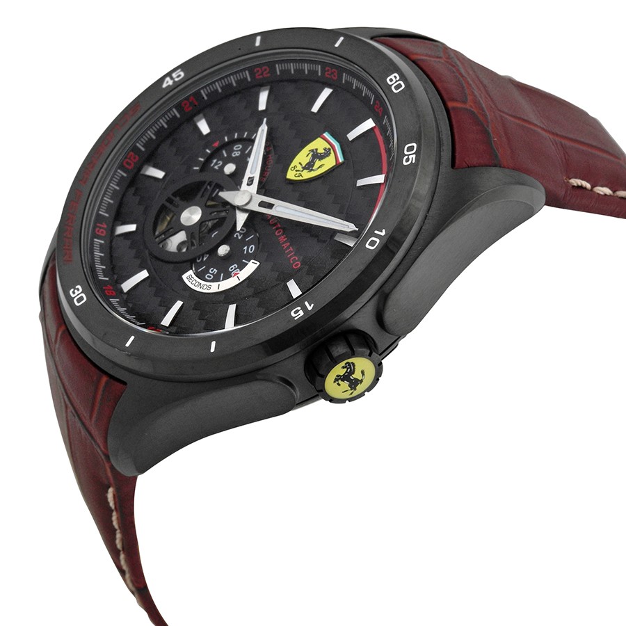 IMG_9085 Ferrari 830107 Mens Automatic Black Ion-plated Stainless Steel Replica 2