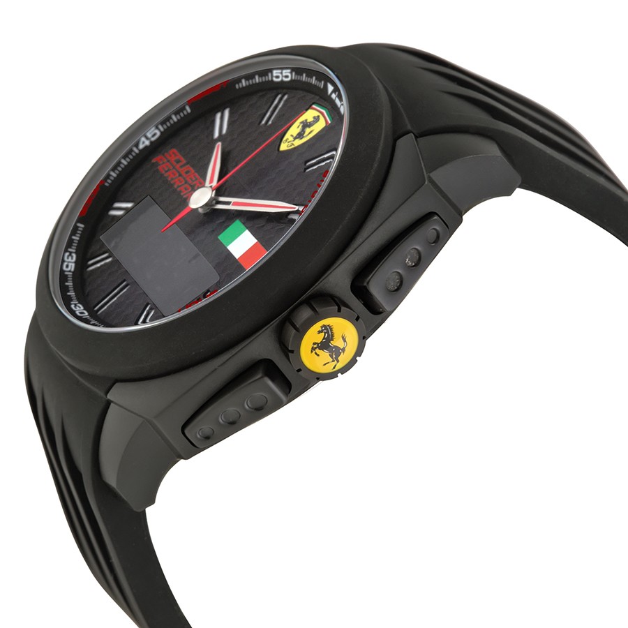 IMG_9085 Ferrari 830123 Mens Quartz Black Plastic Replica 2
