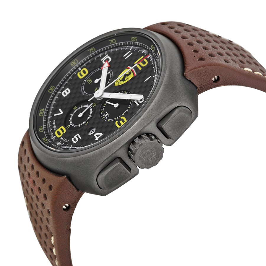 Ferrari FE-10-IPGUN-CP-FC F1 Mens Quartz Gun PVD Stainless Steel Replica 2