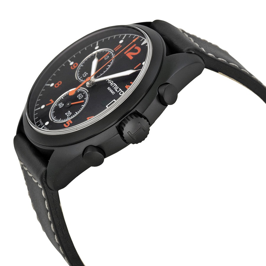 IMG_9085 Hamilton H76582733 Khaki Mens Quartz Black PVD Stainless Steel Replica 2