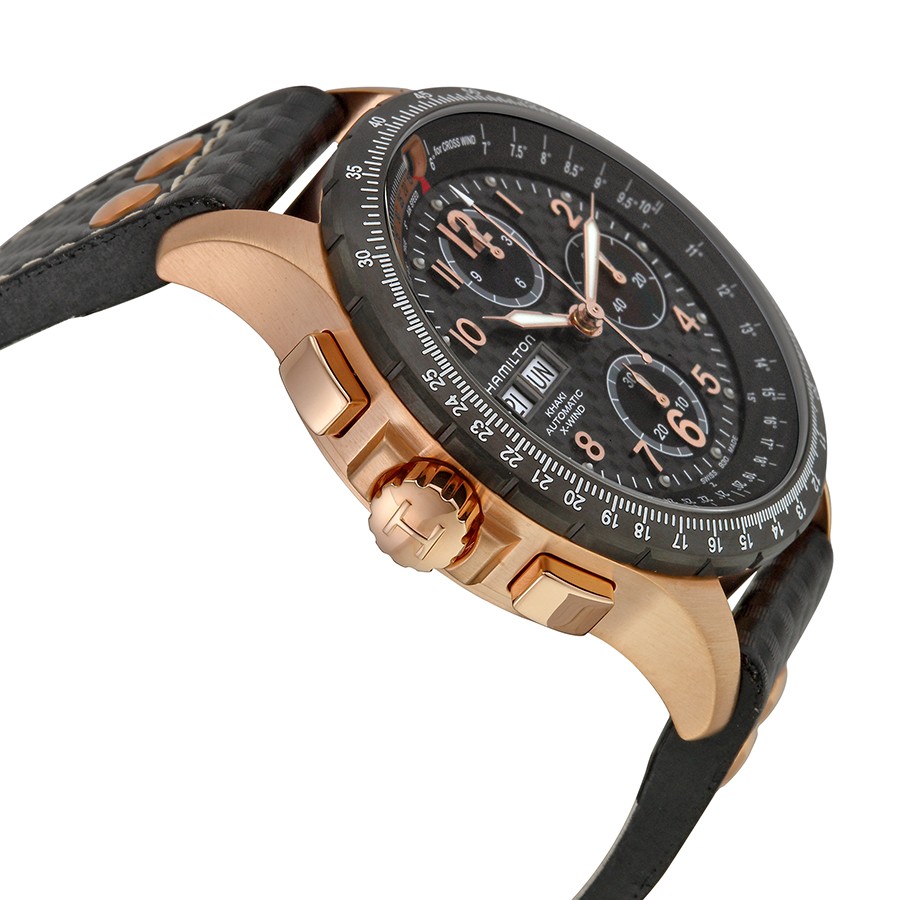 IMG_9085 Hamilton H77696793 Khaki Mens Automatic Rose Gold-plated Replica 2