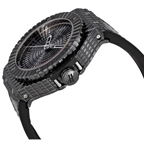 IMG_9085 Hublot 346.CX.1800.BR Big Bang Mens Automatic Polished Black Ceramic Replica 2