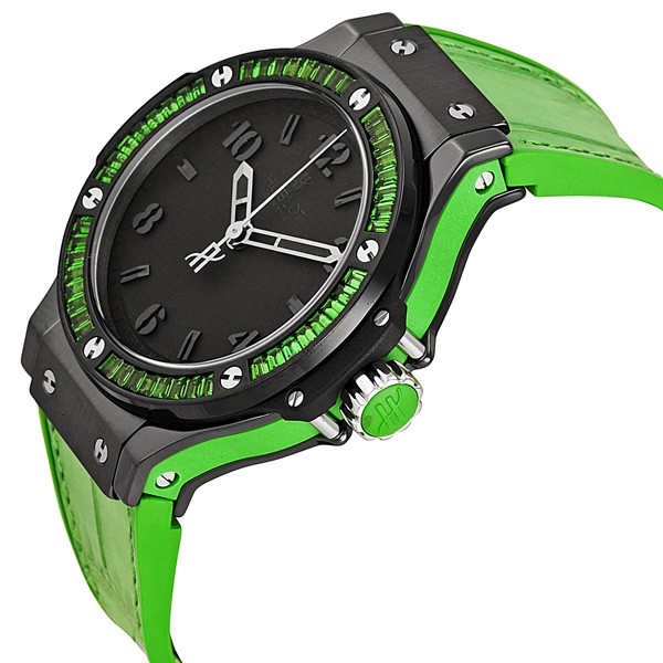 IMG_9085 Hublot 361.CG.1110.LR.1922 Big Bang Ladies Quartz Black Ceramic Replica 2