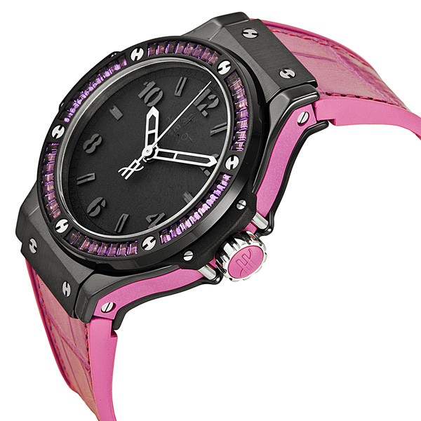 IMG_9085 Hublot 361.CV.1110.LR.1905 Big Bang Ladies Quartz Black Ceramic Replica 2