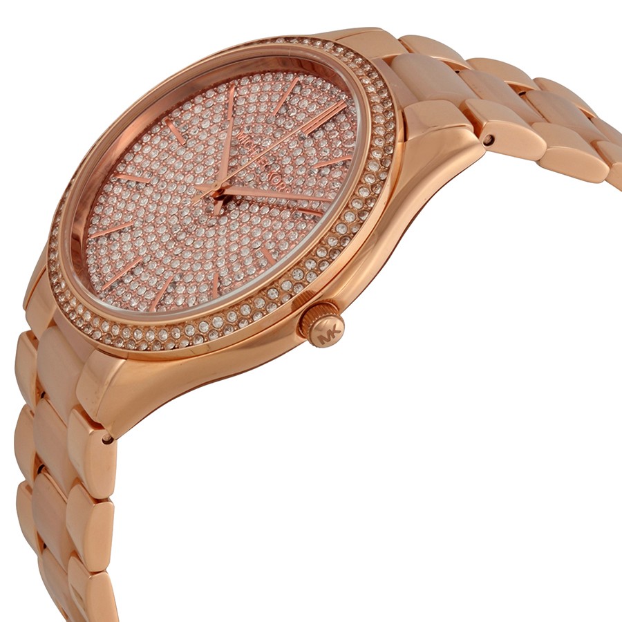 IMG_9085 Michael Kors 3252 Runway Ladies Quartz Rose Gold-plated Stainless Steel Replica 2
