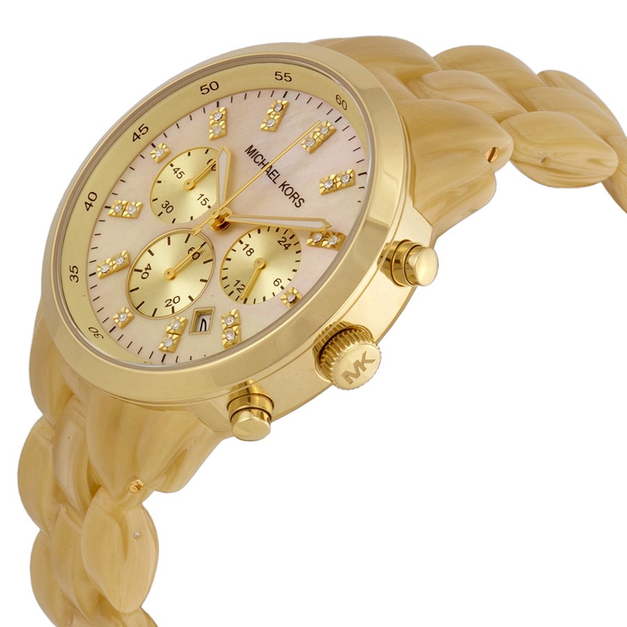 IMG_9085 Michael Kors MK5217 Jet Set Ladies Quartz Horn Acrylic Replica 2