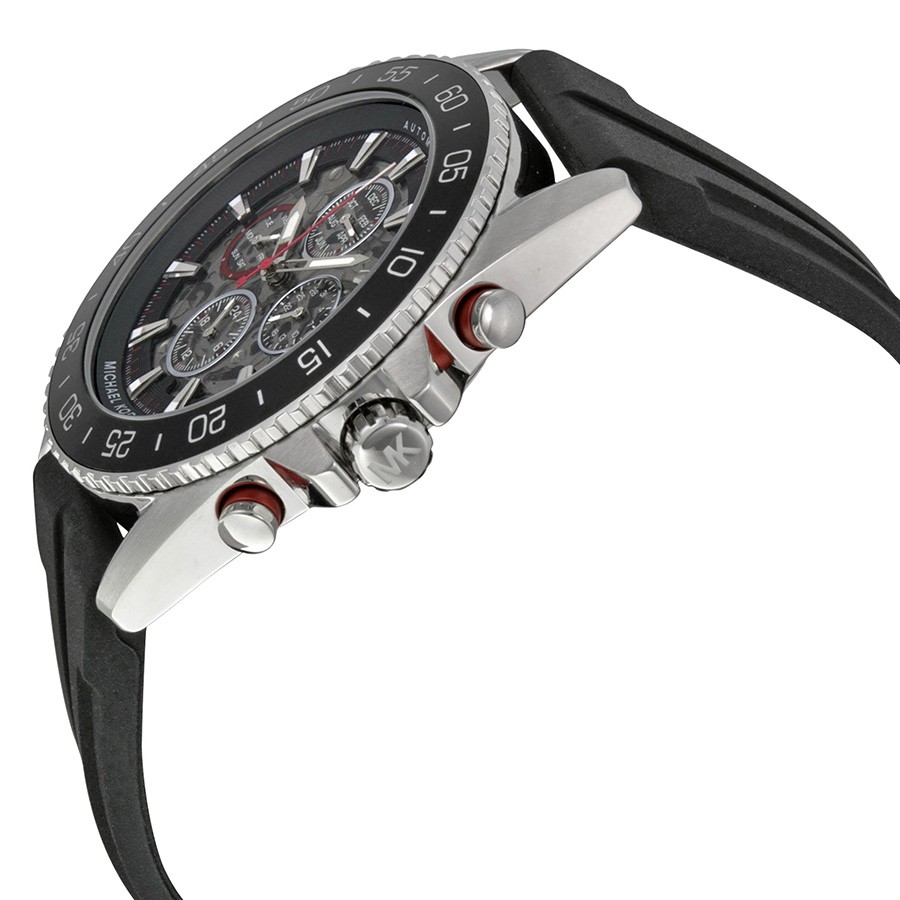 IMG_9085 Michael Kors MK9013 JetMaster Mens Automatic Stainless Steel Replica 2