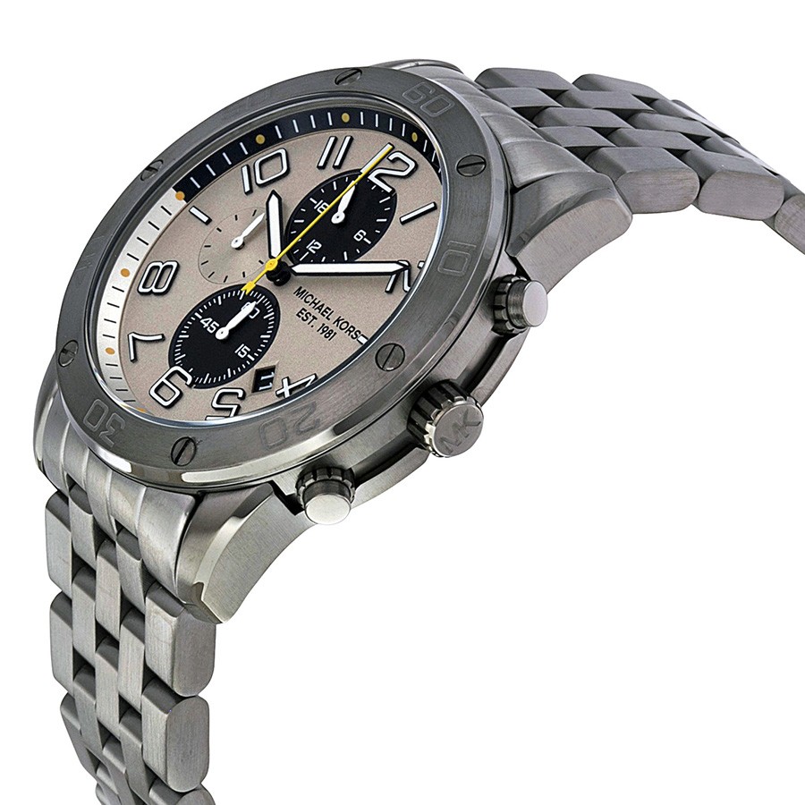 IMG_9085 Michael Kors MK8349 Mercer Mens Quartz Gunmetal Stainless Steel Replica 2
