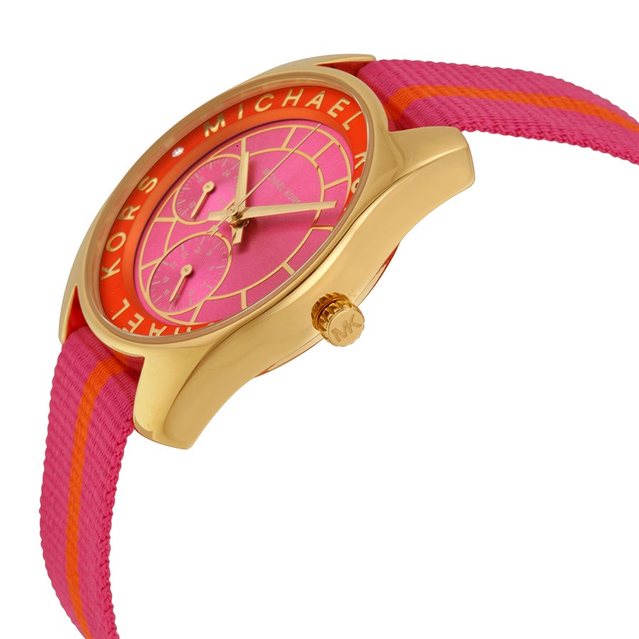 IMG_9085 Michael Kors MK2401 Ladies Quartz Gold-tone Stainless Steel Replica 2