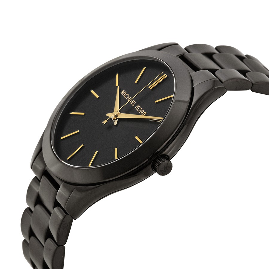 IMG_9085 Michael Kors MK3221 Unisex Quartz Black Ion-plated Stainless Steel Replica 2