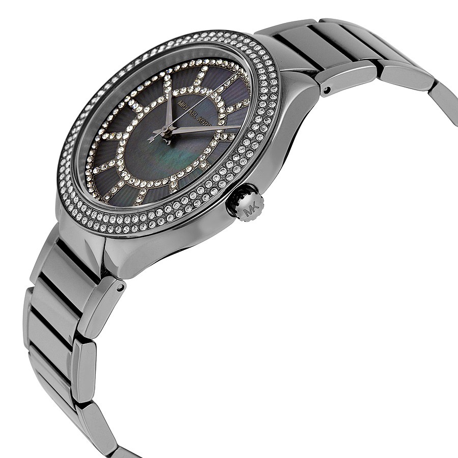 IMG_9085 Michael Kors MK3410 Ladies Quartz Gunmetal-plated Stainless Steel Replica 2