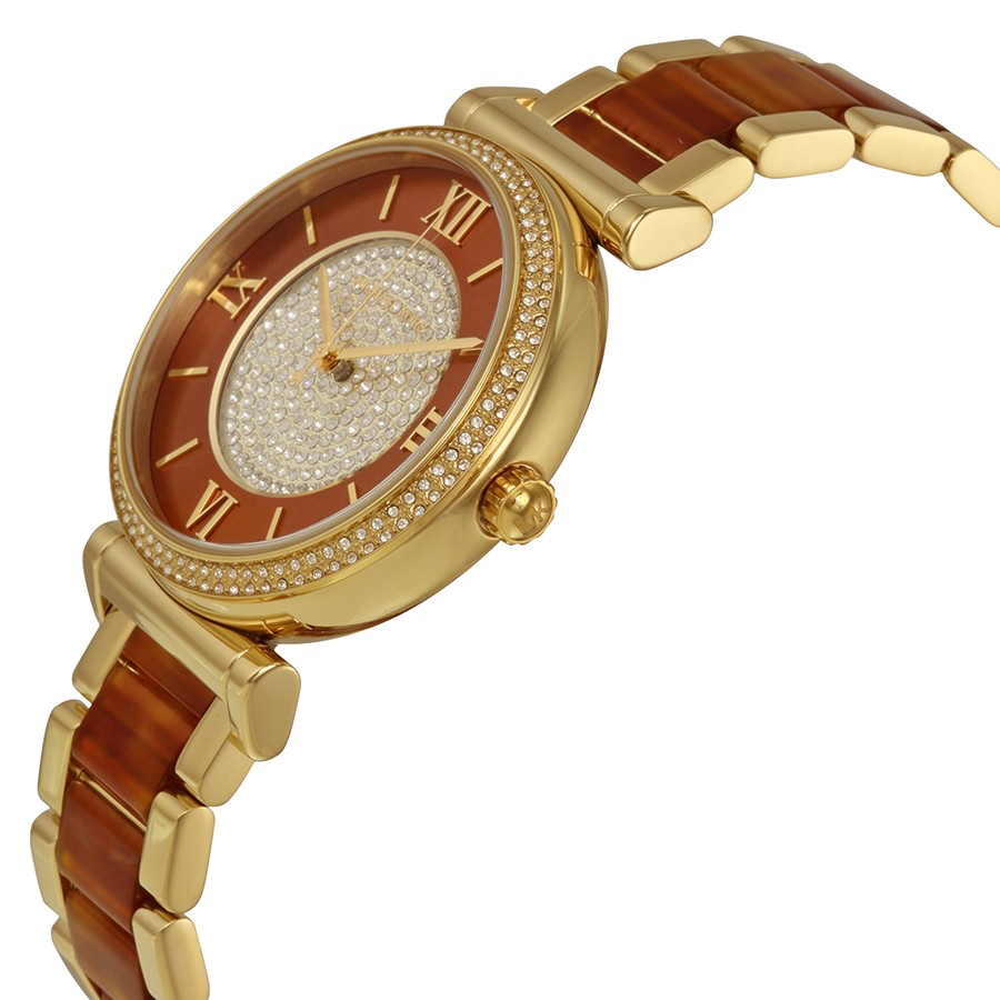 IMG_9085 Michael Kors MK3411 Ladies Quartz Gold-plated Stainless Steel Replica 2