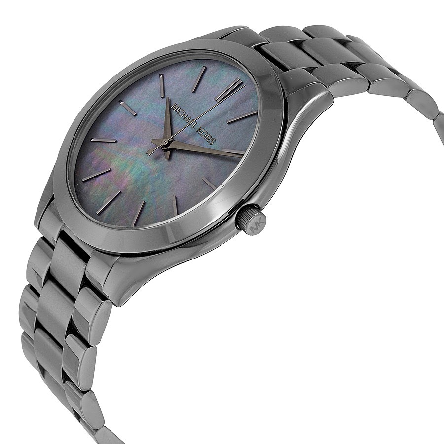 IMG_9085 Michael Kors MK3413 Ladies Quartz Gunmetal-plated Stainless Steel Replica 2