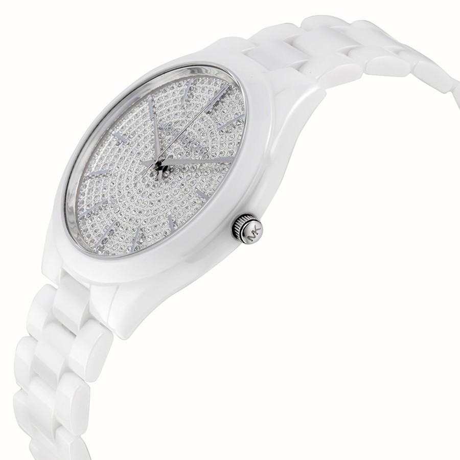 IMG_9085 Michael Kors MK3448 Ladies Quartz White Ceramic Replica 2