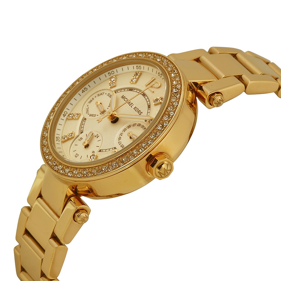 IMG_9085 Michael Kors MK6056 Ladies Quartz Gold-tone Stainless Steel Replica 2
