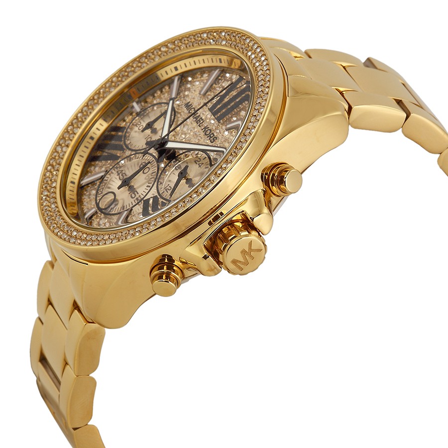 IMG_9085 Michael Kors MK6095 Ladies Quartz Gold-plated Stainless Steel Replica 2
