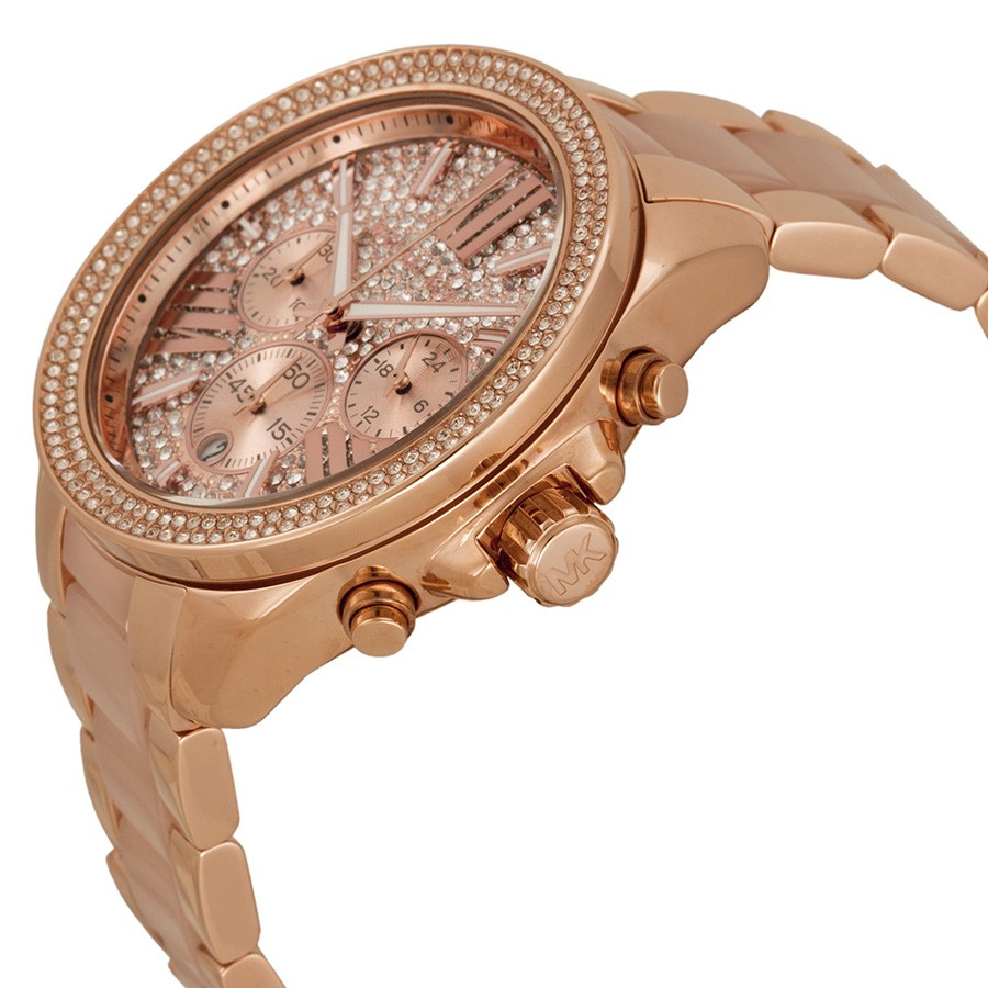 IMG_9085 Michael Kors MK6096 Ladies Quartz Rose Gold PVD Stainless Steel Replica 2
