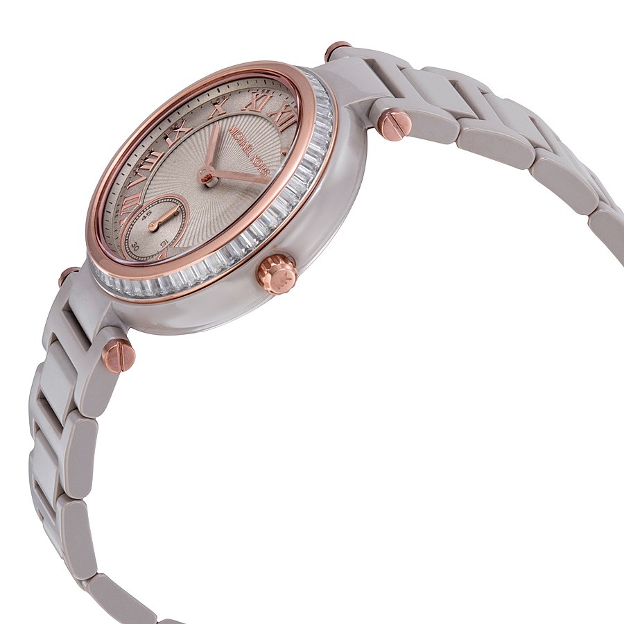 IMG_9085 Michael Kors MK6241 Ladies Quartz Grey Ceramic Replica 2