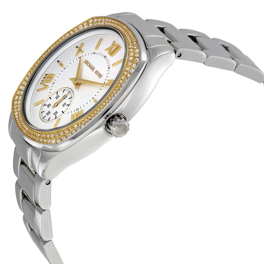 IMG_9085 Michael Kors MK6277 Ladies Quartz Two Tone Stainless Steel Replica 2