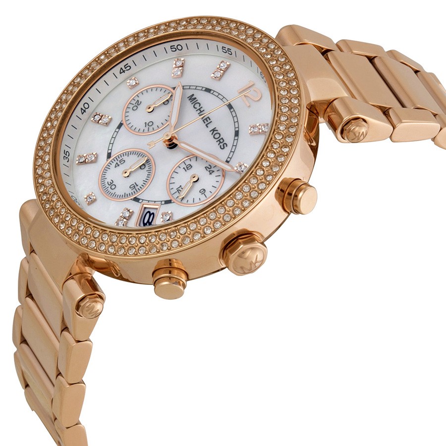 IMG_9085 Michael Kors MK5491 Parker Ladies Quartz Rose Gold-tone Stainless Steel Replica 2