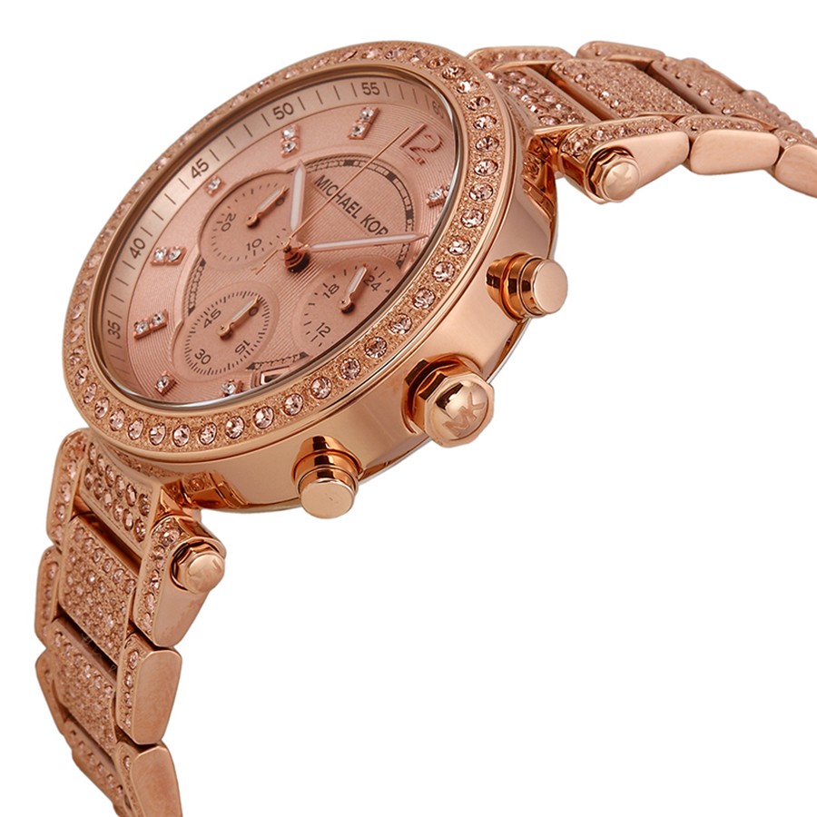 IMG_9085 Michael Kors MK5663 Parker Ladies Quartz Rose gold-tone Stainless Steel Replica 2