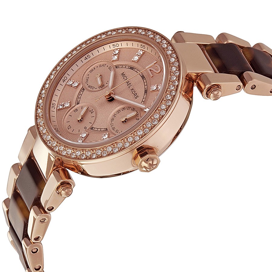 IMG_9085 Michael Kors MK5841 Parker Ladies Quartz Rose Gold-tone Stainless Steel Replica 2