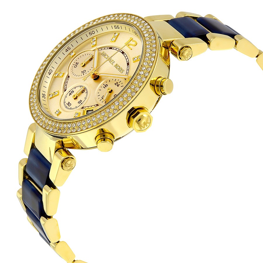 IMG_9085 Michael Kors MK6238 Parker Ladies Quartz Gold-plated Stainless Steel Replica 2