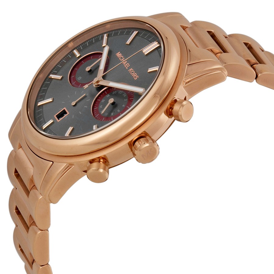 IMG_9085 Michael Kors MK8370 Pennant Mens Quartz Rose Gold Ion-plated Stainless Steel Replica 2