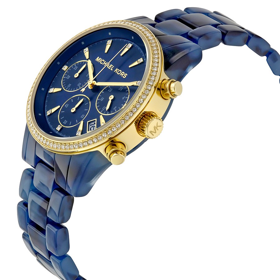 IMG_9085 Michael Kors MK6278 Ritz Ladies Quartz Navy Tortoise Acetate Replica 2