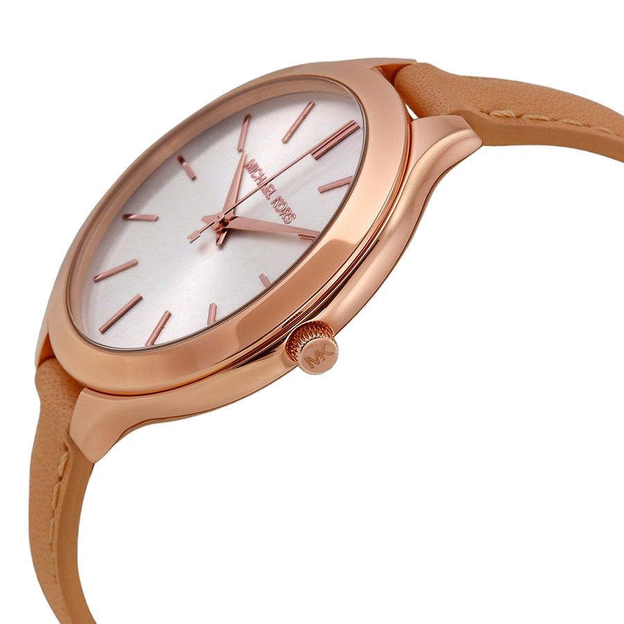 IMG_9085 Michael Kors MK2284 Runway Ladies Quartz Rose Gold-tone Stainless Steel Replica 2