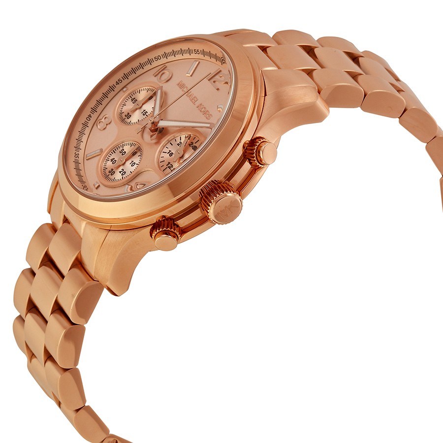 IMG_9085 Michael Kors MK5128 Runway Ladies Quartz Rose Gold-tone Stainless Steel Replica 2