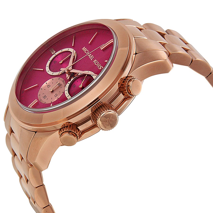 IMG_9085 Michael Kors MK5931 Runway Ladies Quartz Rose Gold-tone Stainless Steel Replica 2