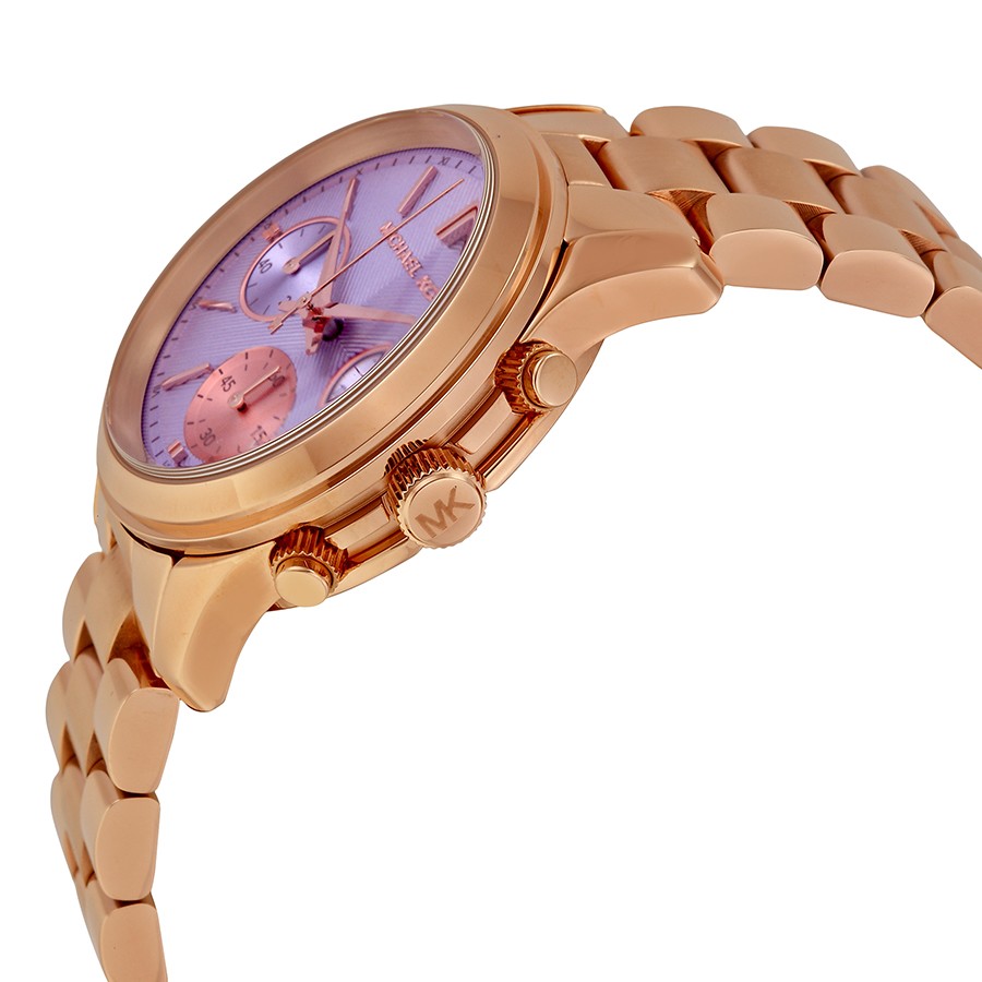 IMG_9085 Michael Kors MK6163 Runway Ladies Quartz Rose Gold-tone Stainless Steel Replica 2