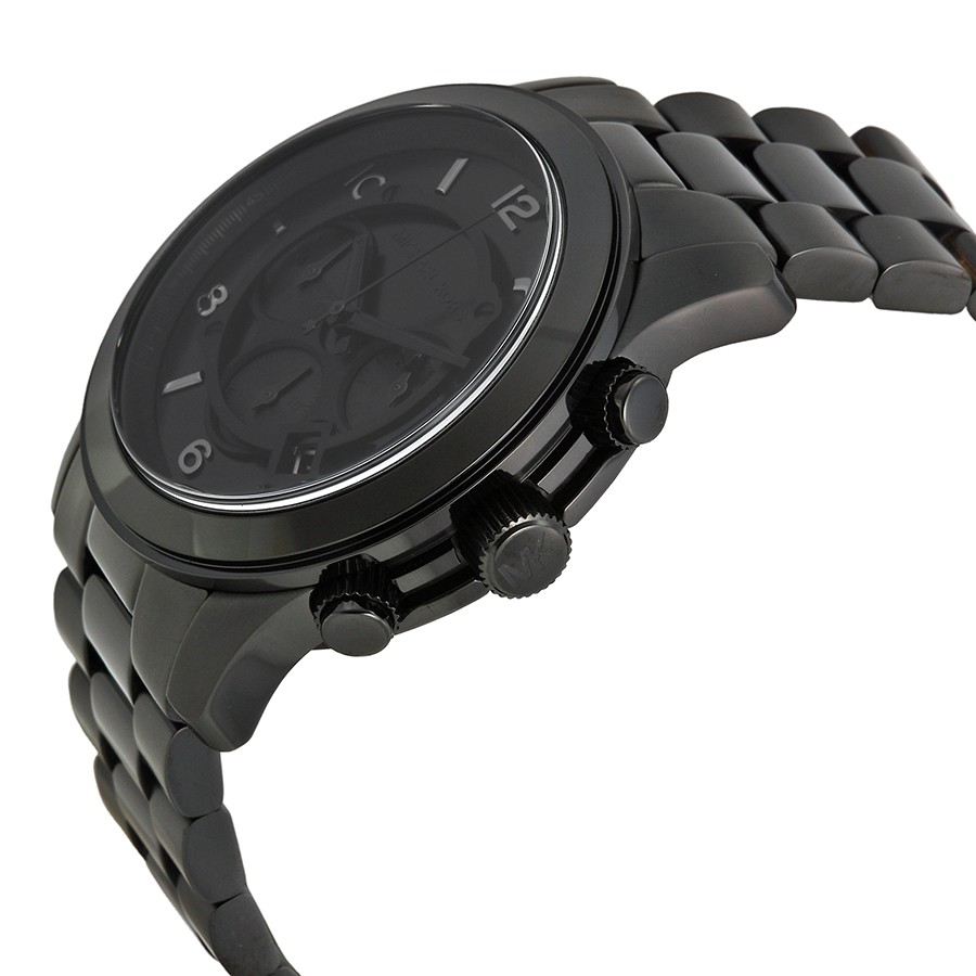 IMG_9085 Michael Kors MK8157 Runway Mens Quartz Black Ion-plated Stainless Steel Replica 2