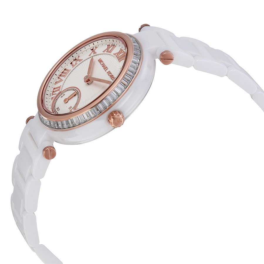 IMG_9085 Michael Kors MK6240 Skylar Ladies Quartz White Ceramic Replica 2