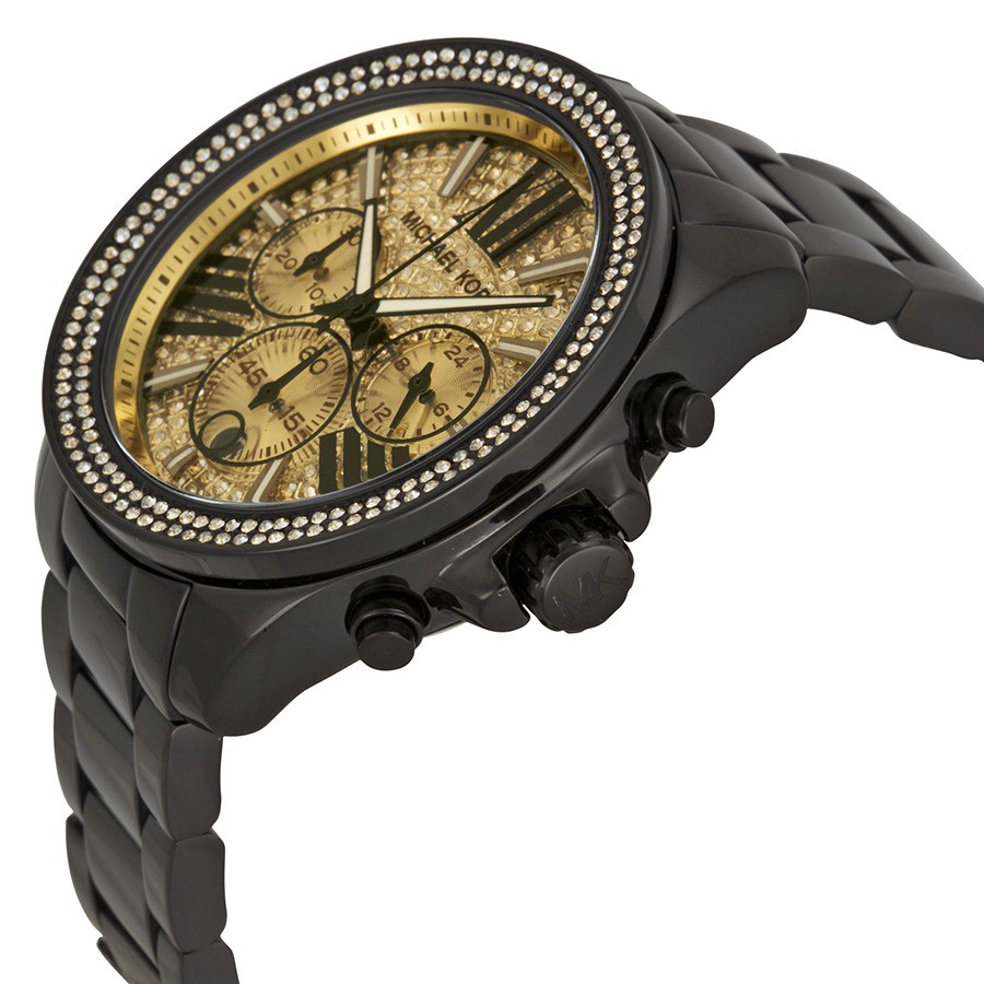 IMG_9085 Michael Kors MK5961 Wren Ladies Quartz Black Ion-plated Stainless Steel Replica 2