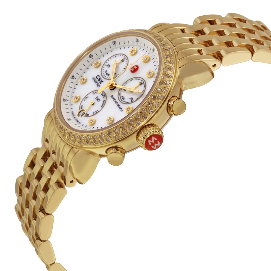 IMG_9085 Michele MWW03M000141 CSX Ladies Quartz Gold-plated Stainless Steel Replica 2