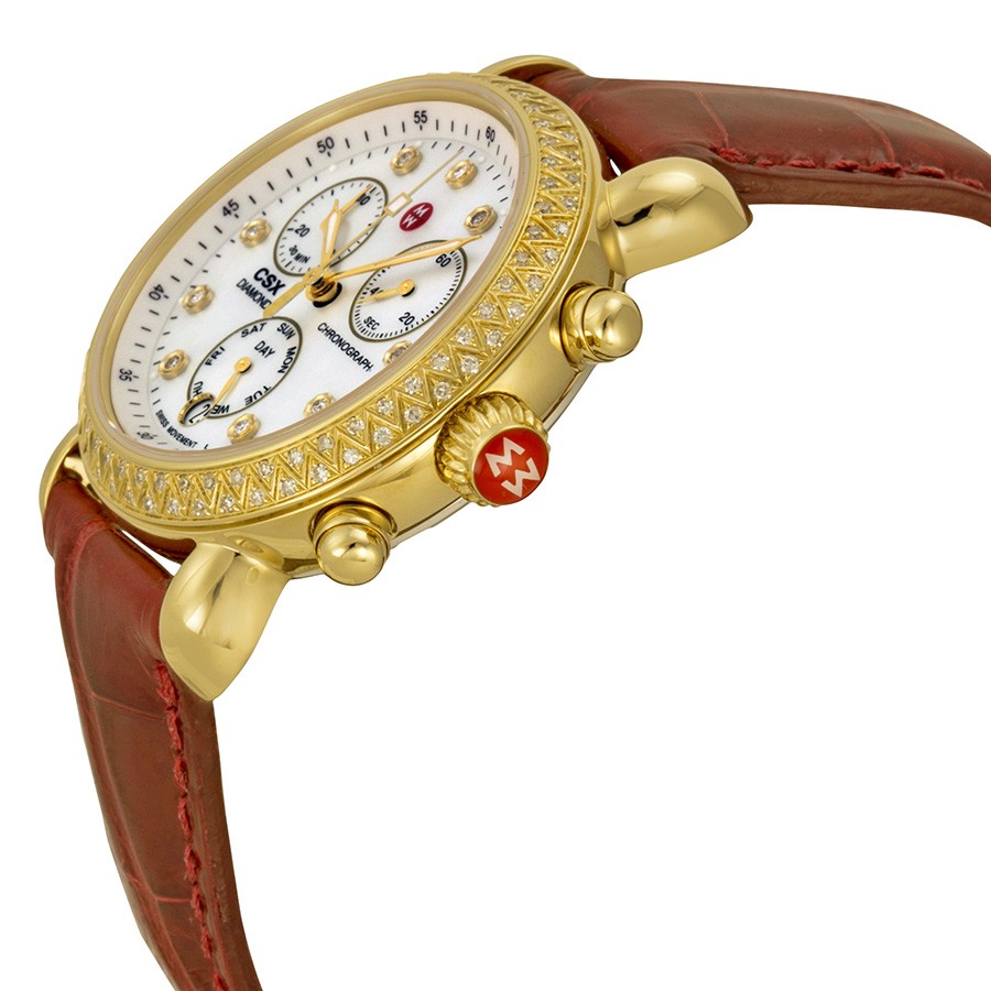 IMG_9085 Michele MWW03M000145 CSX Ladies Quartz Gold-plated Stainless Steel Replica 2