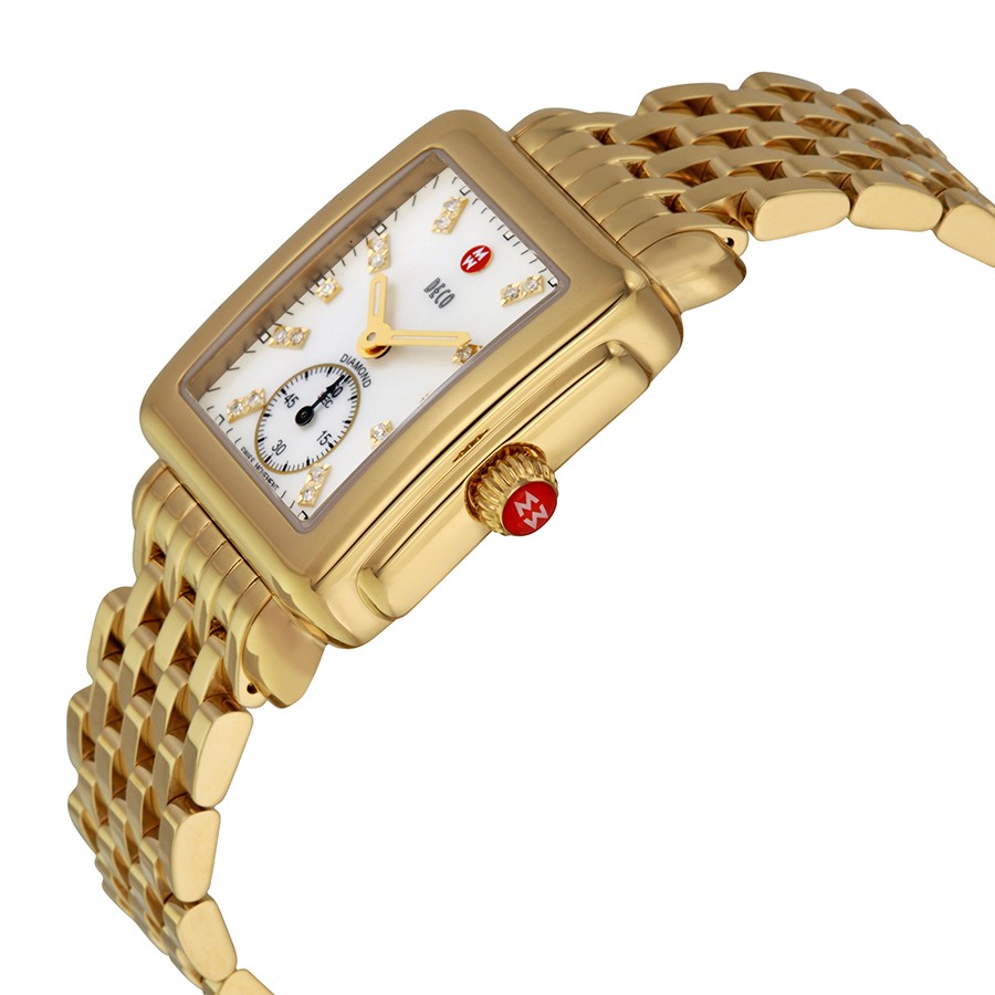 IMG_9085 Michele 485 Deco Ladies Quartz Gold-plated Stainless Steel Replica 2