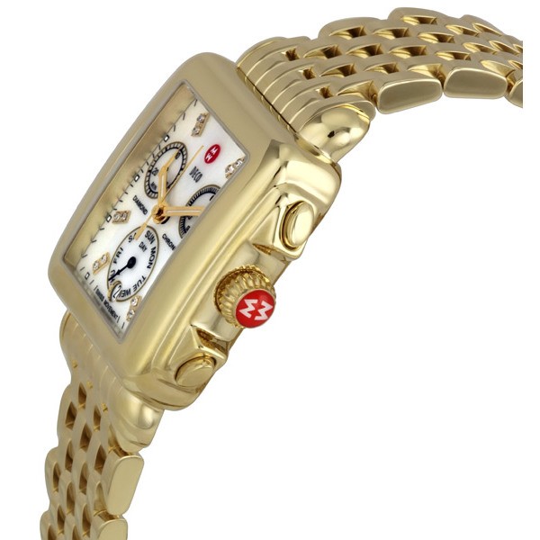 IMG_9085 Michele MWW06P000016 Deco Ladies Quartz Gold-tone Stainless Steel Replica 2