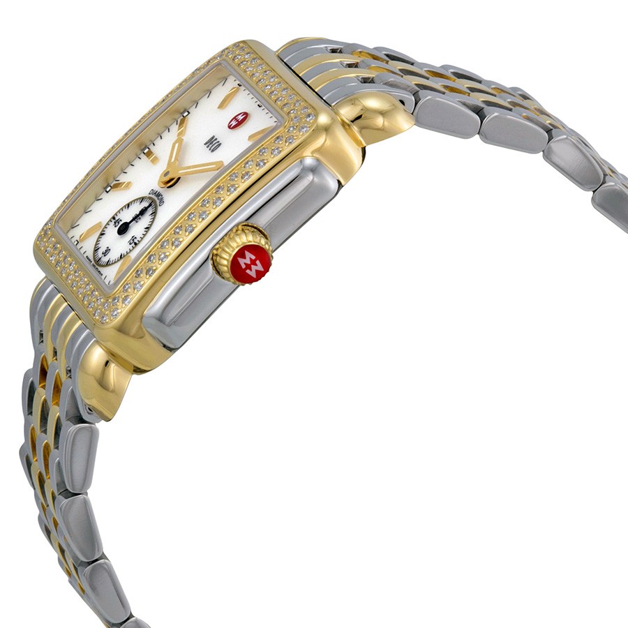 Michele MWW06V000023 Deco Ladies Quartz Yellow Gold-plated Stainless Steel Replica 2