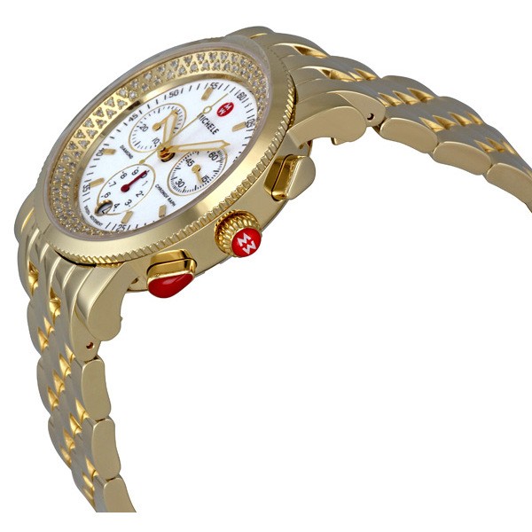 IMG_9085 Michele MWW01C000043 Ladies Quartz Gold-Plated Stainless Steel Replica 2
