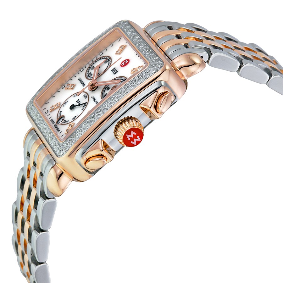 IMG_9085 Michele MWW06P000232 Ladies Quartz Stainless Steel and Rose Gold-plated Replica 2
