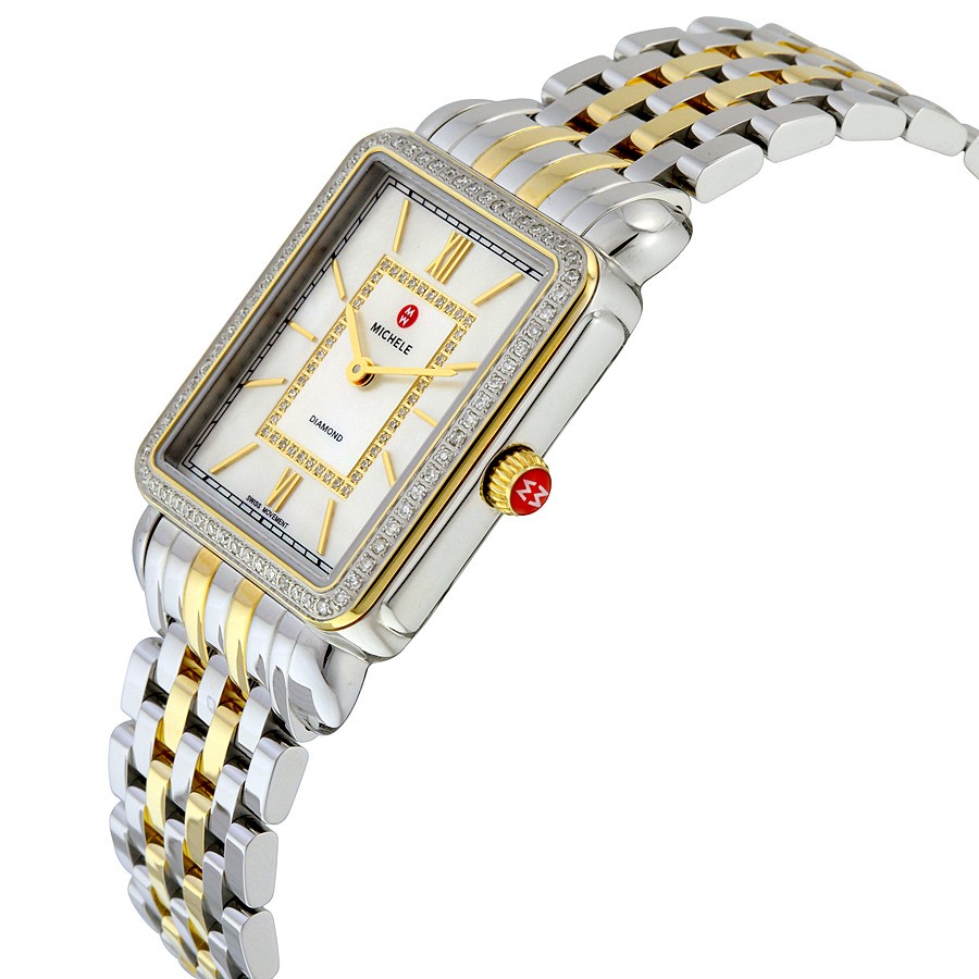 IMG_9085 Michele MWW06X000006 Ladies Quartz Two-tone Stainless Steel Replica 2