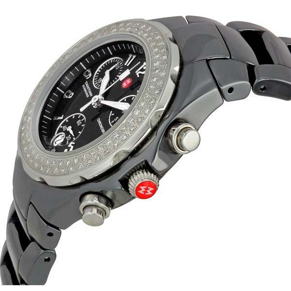 IMG_9085 Michele MWW12A000005 Ladies Quartz Black Ceramic Replica 2