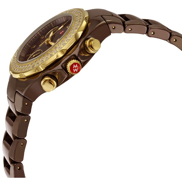 IMG_9085 Michele MWW12A000012 Ladies Quartz Brown Ceramic Replica 2